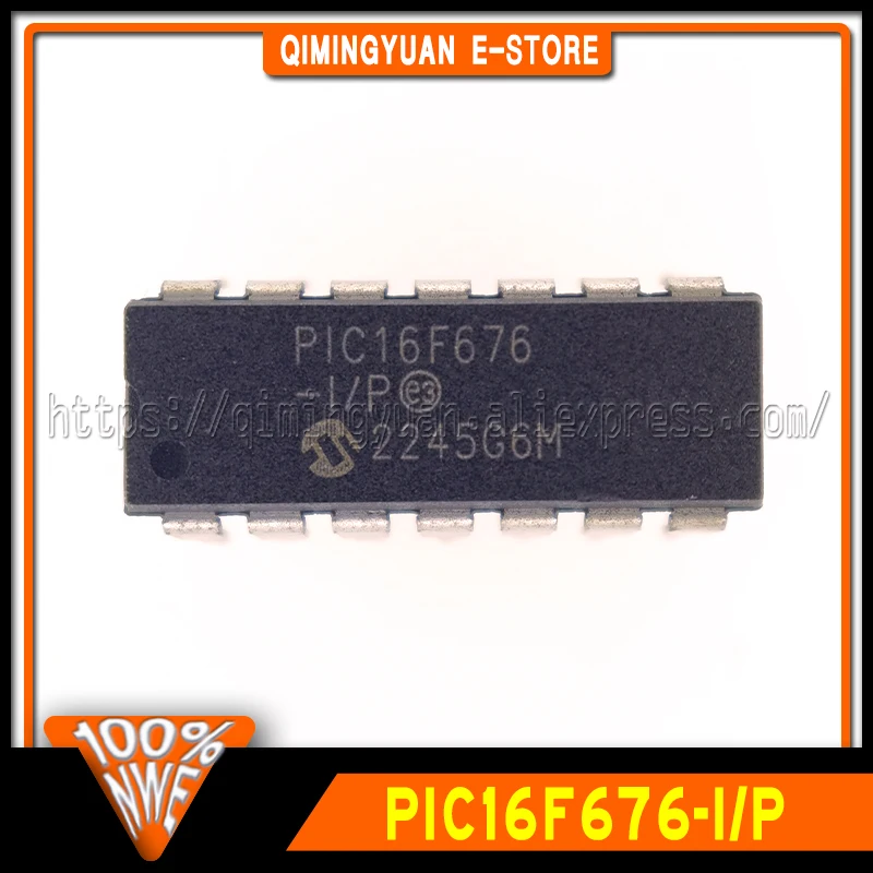 1~20PCS/LOT PIC16F676-I/P PIC16F676 IC MCU FLASH 1K W/AD DIP-14 100% New Spot stock