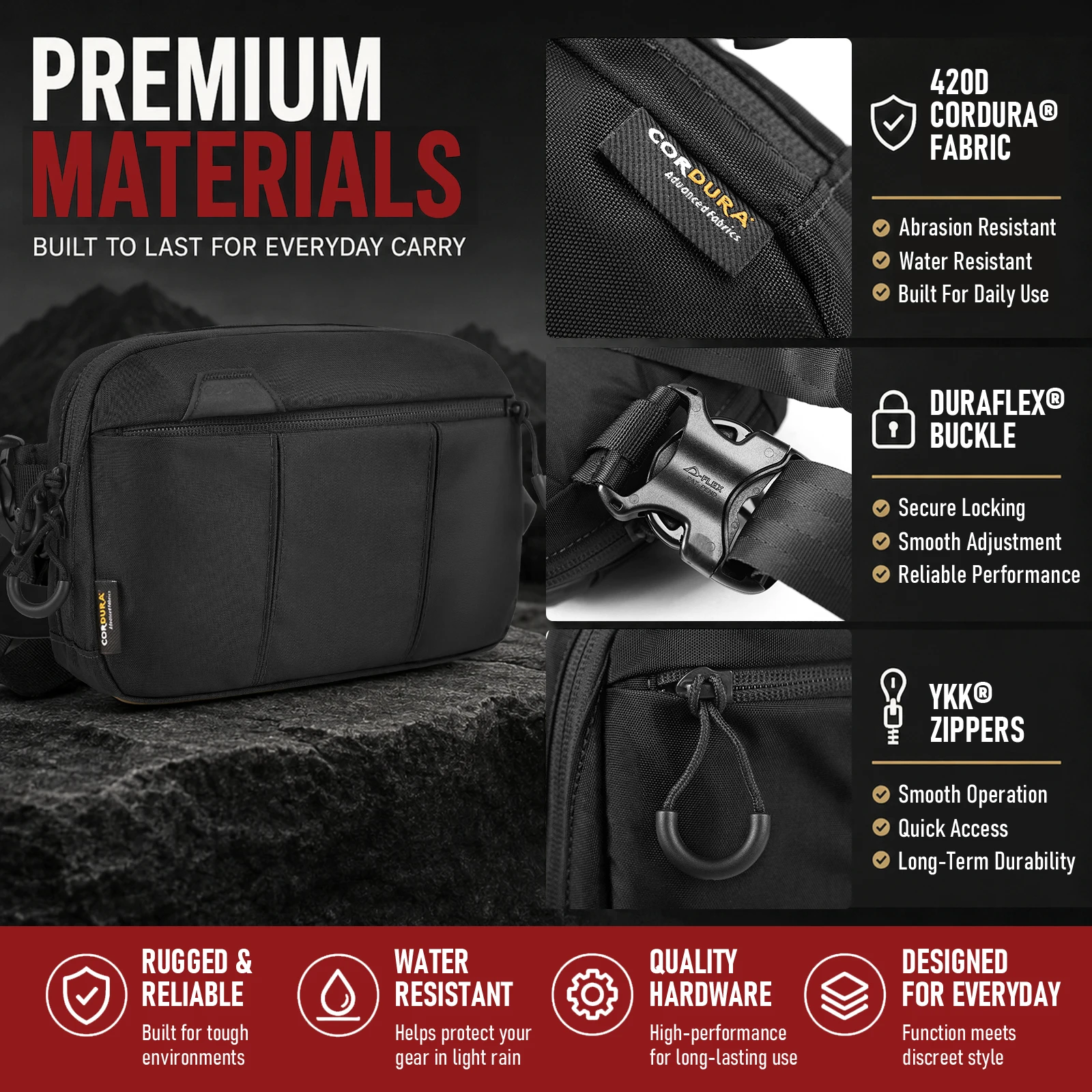 VOTAGOO Tactical Waist Bag Hid - Edc Carry Bag For Men 评论和价格