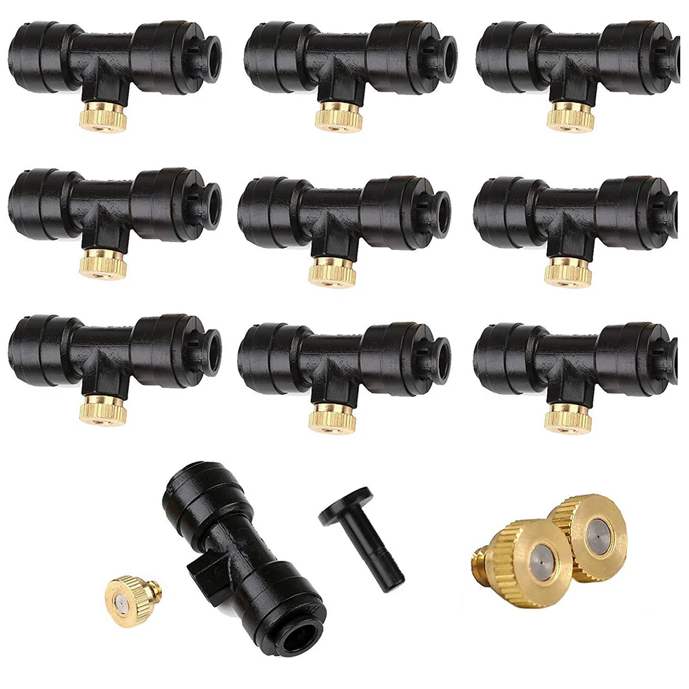 Misting Nozzles Kit Fog Nozzles For Patio Misting System Outdoor Cooling System Garden Water Mister