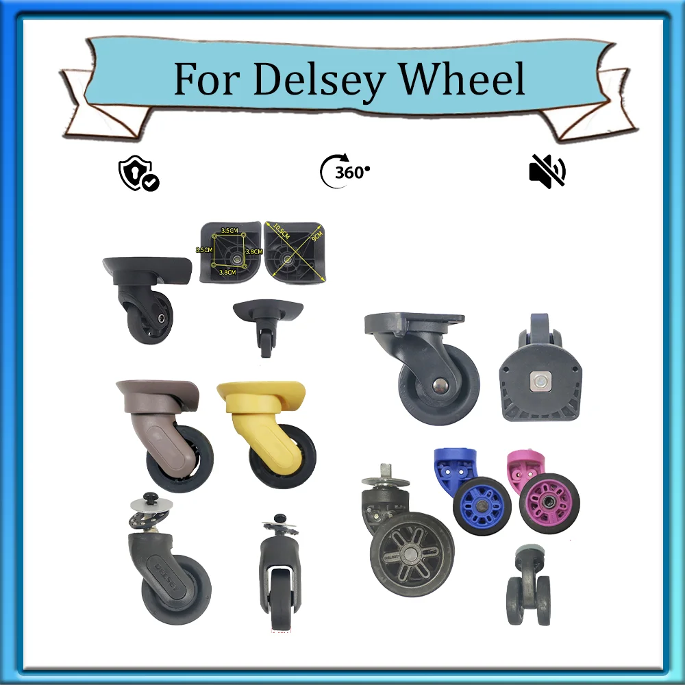 Adapt To Delsey Silent Wheel Universal Wheel Travel Suitcase Repair Travel Accessories Wheels Smooth Save Effort Suitcase