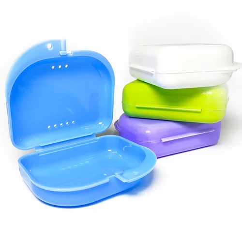 Imagen 2 del producto Caja de almacenamiento para dentadura postiza, contenedor de dientes para prótesis de ortodoncia, retenedor Dental, 50 Uds.