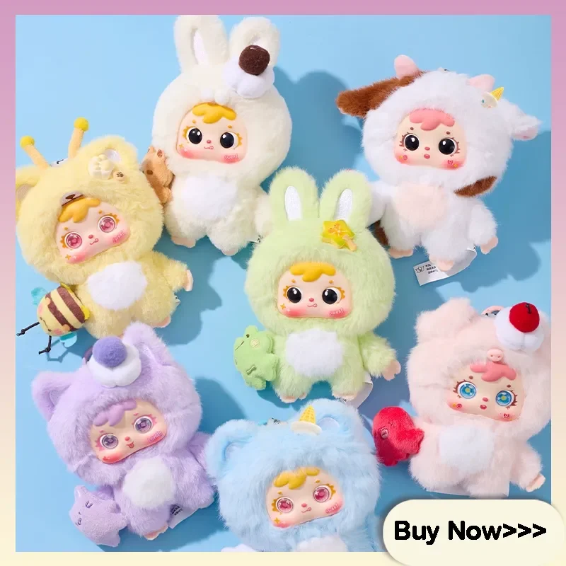 صموئيل عناق عناق Lce كريم لطيف الحيوانات الأليفة سلسلة صندوق أعمى لطيف الكرتون شعر رائعة سطح المكتب دمية زخرفة مفاجأة صندوق غامض هدية #1