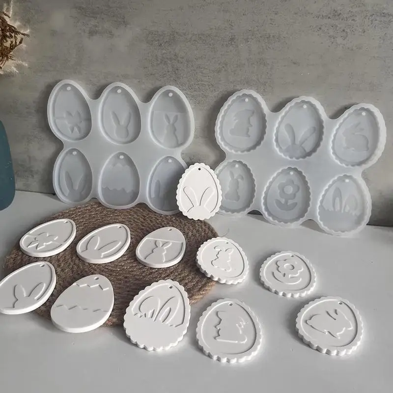 Easter decoration Ornaments Silicone Mold Easter Ornaments Plaster Making Mold Easter Ornament Making Mold Casting Epoxy mold