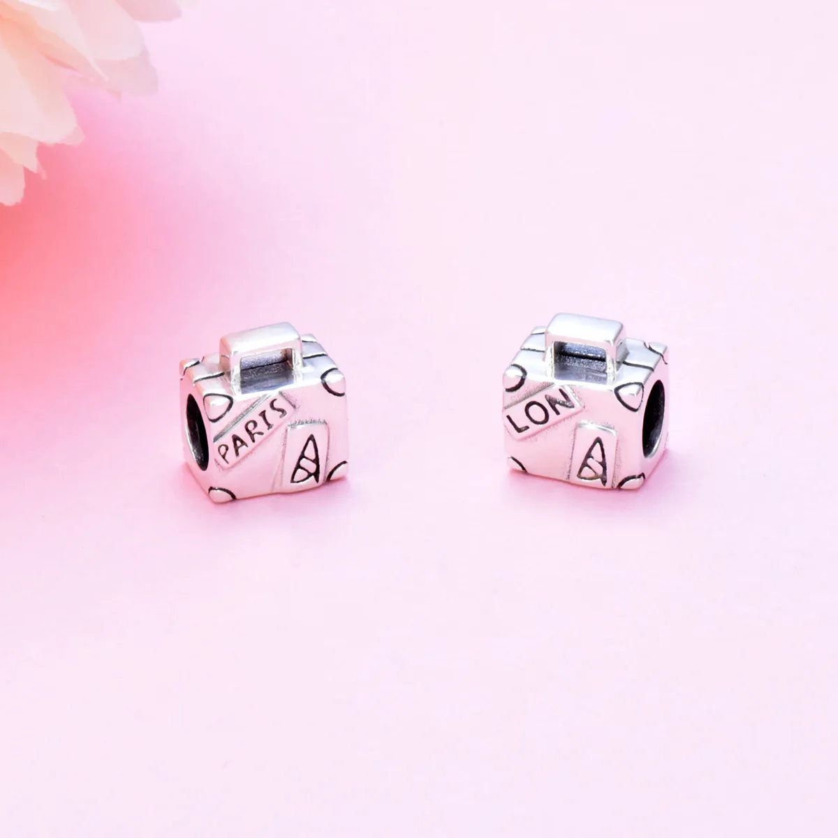 ANQDIY Original 925 Sterling Silber Charms HotAir Britischen Bus Koffer Paris Perlen Fit Marke Armbänder frauen DIY Schmuck