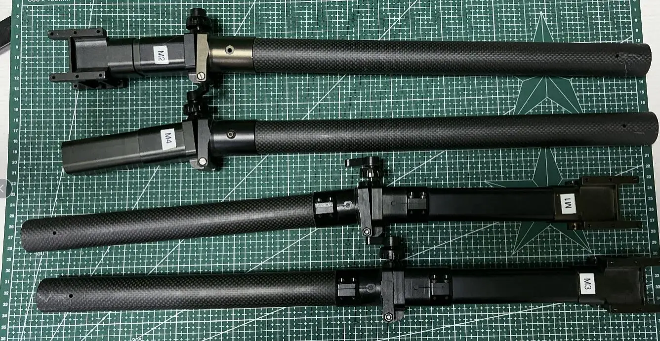 30MM Carbon fiber Foldable Arm Tube 52cm with Aluminum CNC folding Assembly for Hobbywing XRotor 8120 X9 JIYI agricultural car