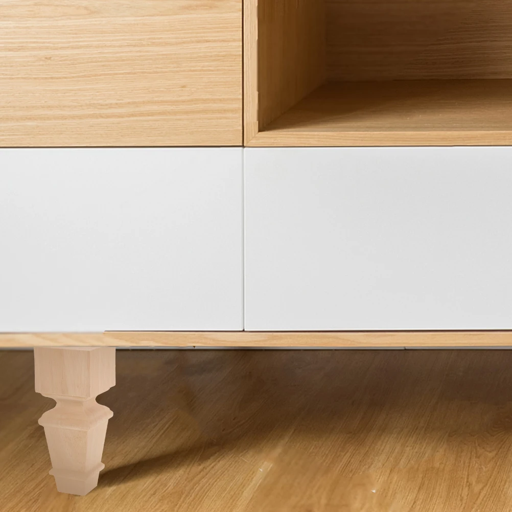 

2Pcs Wooden Legs For Furniture Solid Wood Table Feet Minimalist Dresser Cabinet Sofa Legs