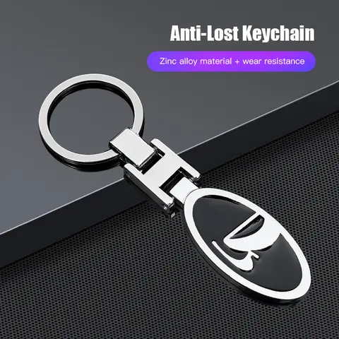 Car Emblem Keychain Metal Key Ring Chain Pendant For Lada Samara 2109 Largus Priora Xray Cross 2112 2114 Granta Vesta Niva Kalin