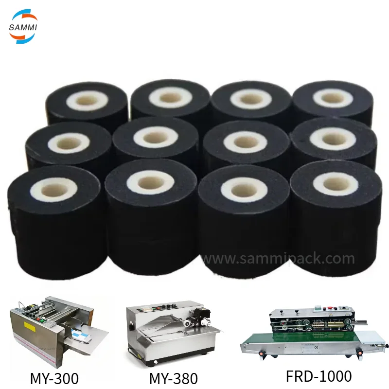 

Hot Ink Coding Roller Machine Printer Parts 36*32MM/36*16MM High Quality Black Hot Printing Ink Roller For Date Coding