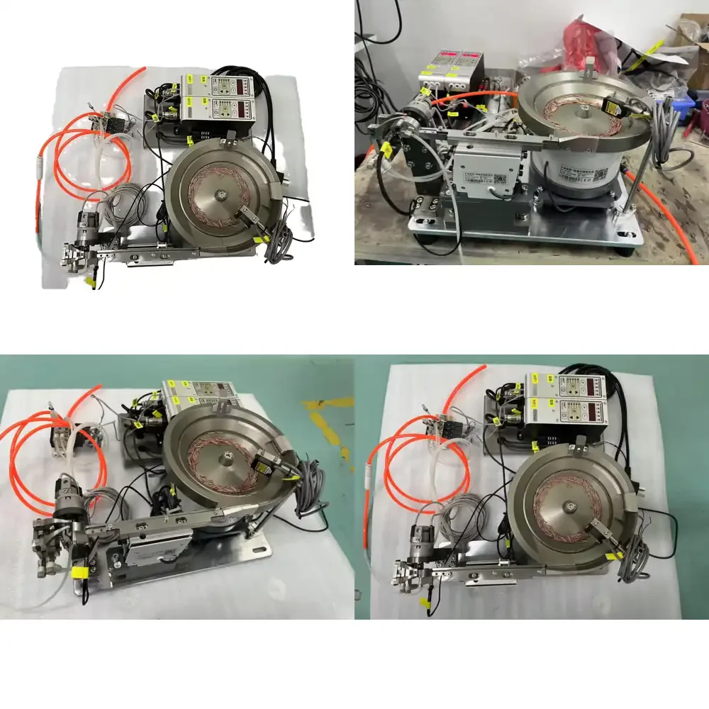 Han Run Customized Automatic Orienting 220V Vibrating Bowl Feeder Metal Screw Core Motor PLC Efficient Vibration 0.2KW 23kg