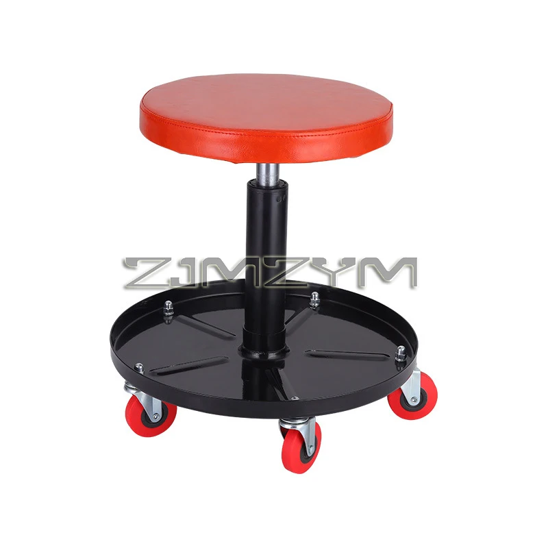 Ferramenta de reparo de automóveis cadeira de oficina fezes de reparo de carro 5 rodas banco ajustável elevável rolamento redondo assento de reparo de oficina