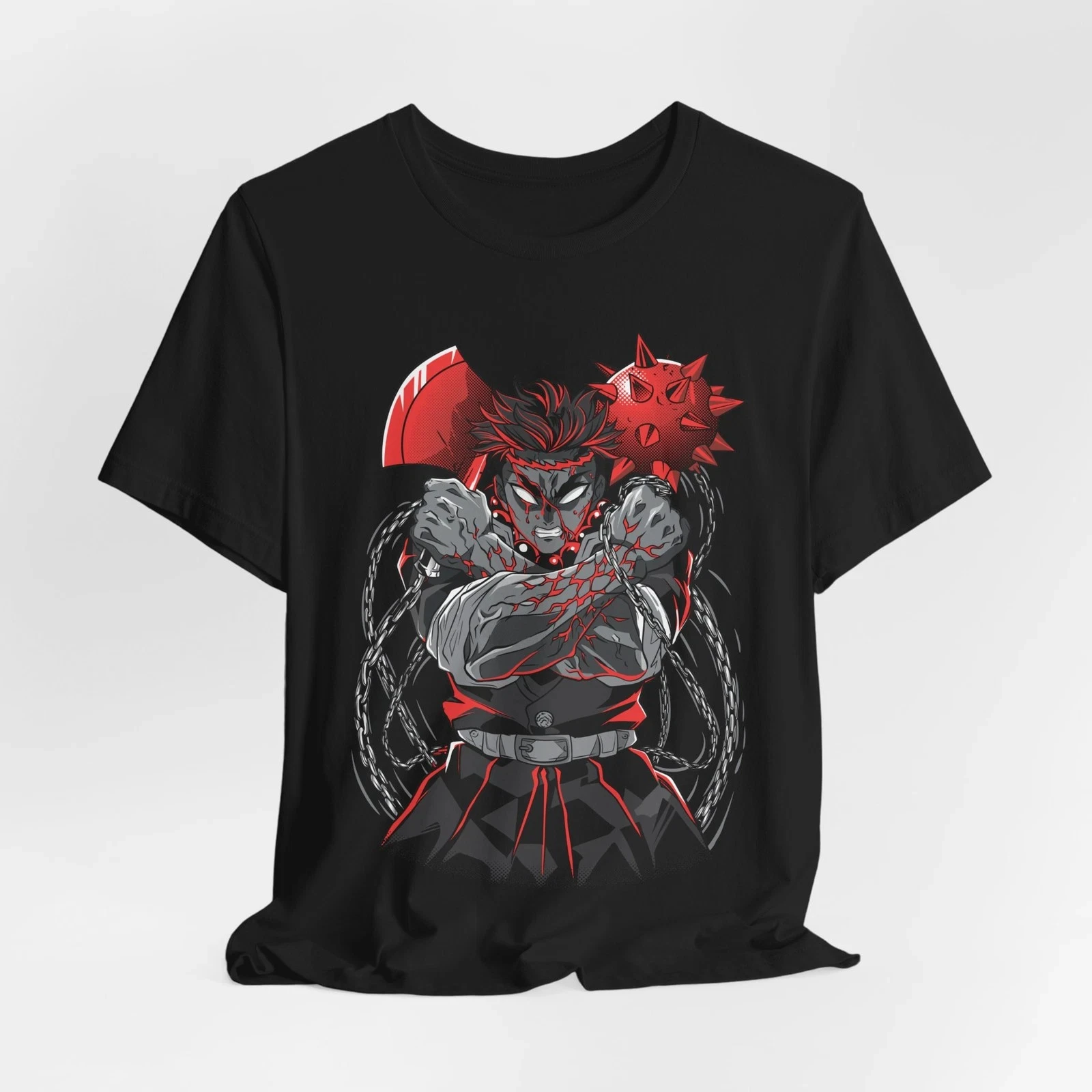 Summer Gyomei Anime Tee, Unisex Shirt for Anime Fans, Graphic T-shirt Gift, Men's Round Neck Short Sleeve