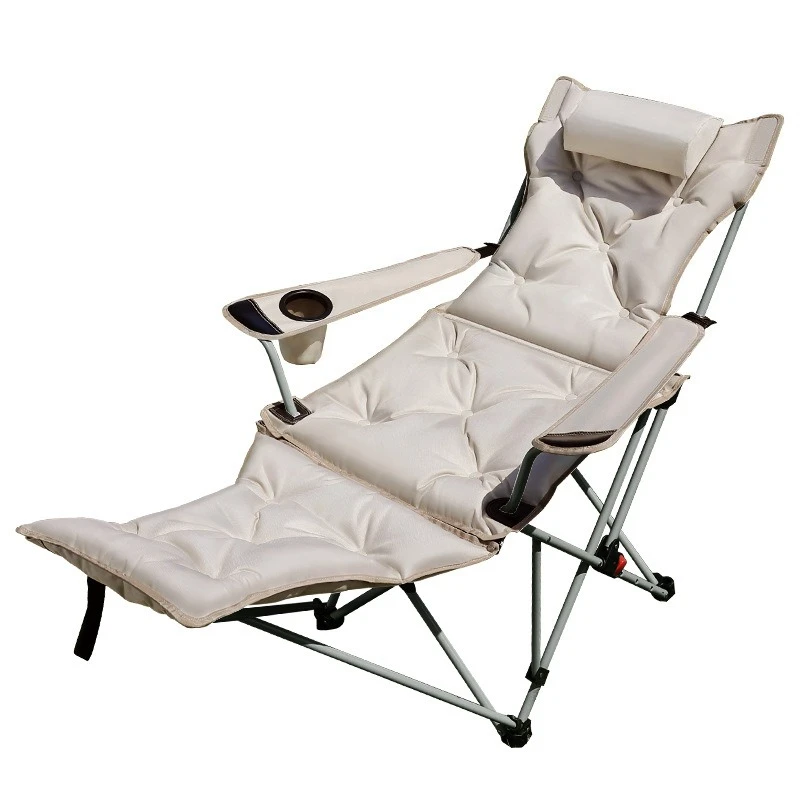 

Reclining Folding Lunch Break Outdoor Folding Chair Portable Moon Chair Office Lunch Break