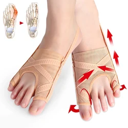 Fabric Bunion Corrector Hallux Valgus Toe Orthopedic Toes Separator Adjustable Toe Straightener Foot Care Toe Pain Relieve Tools