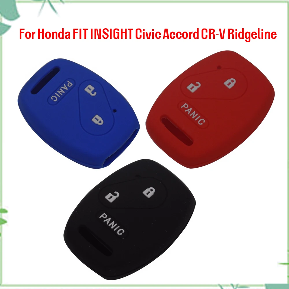 Jingyuqin New 2/3 Buttons Remote Car-Styling Silicone Key Cover Case For Honda FIT INSIGHT Civic Accord CR-V Ridgeline