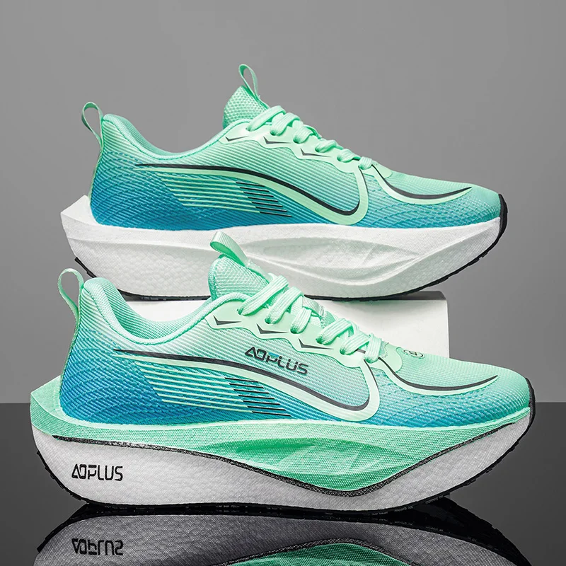 Laufschuhe für Herren, Carbon-Board, Marathon, Sport, professionell, atmungsaktiv, leicht, bequem, für Damen, rutschfeste Turnschuhe – Detail 3