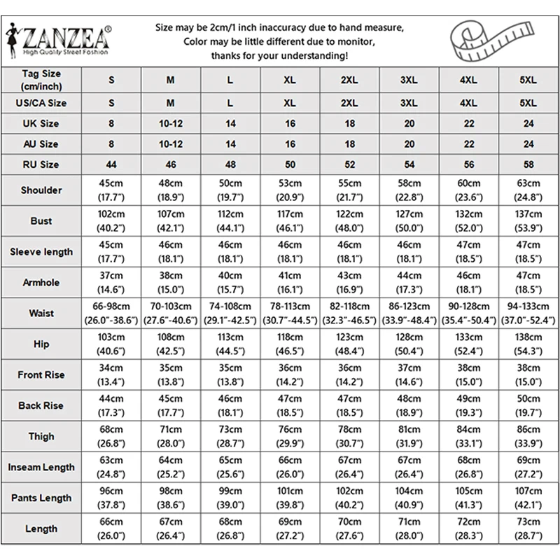2026 Muslim Suit Outfits ZANZEA Summer Fahion Long Sleeve Tops Pant Sets Women Matching Sets Elegant Solid OL Work Tracksuit