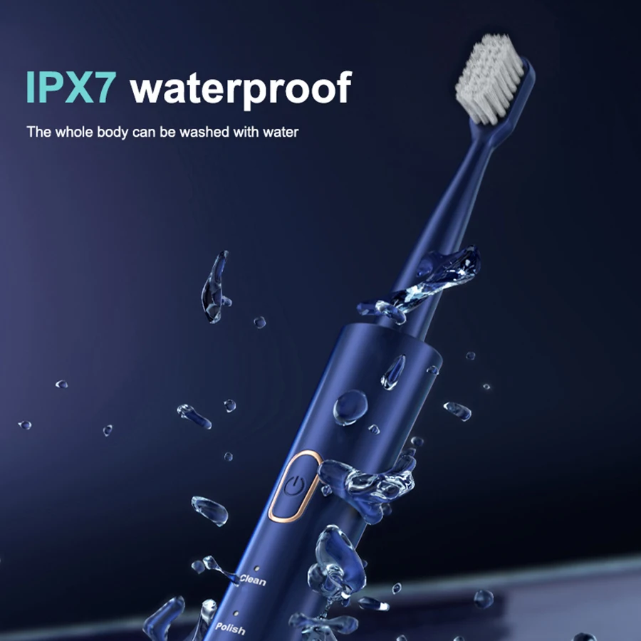 Adult Male and Female Electric Toothbrush Hollow Cup Motor Type-c Charging 5-gear Mode Sonic Electric Toothbrush image 4