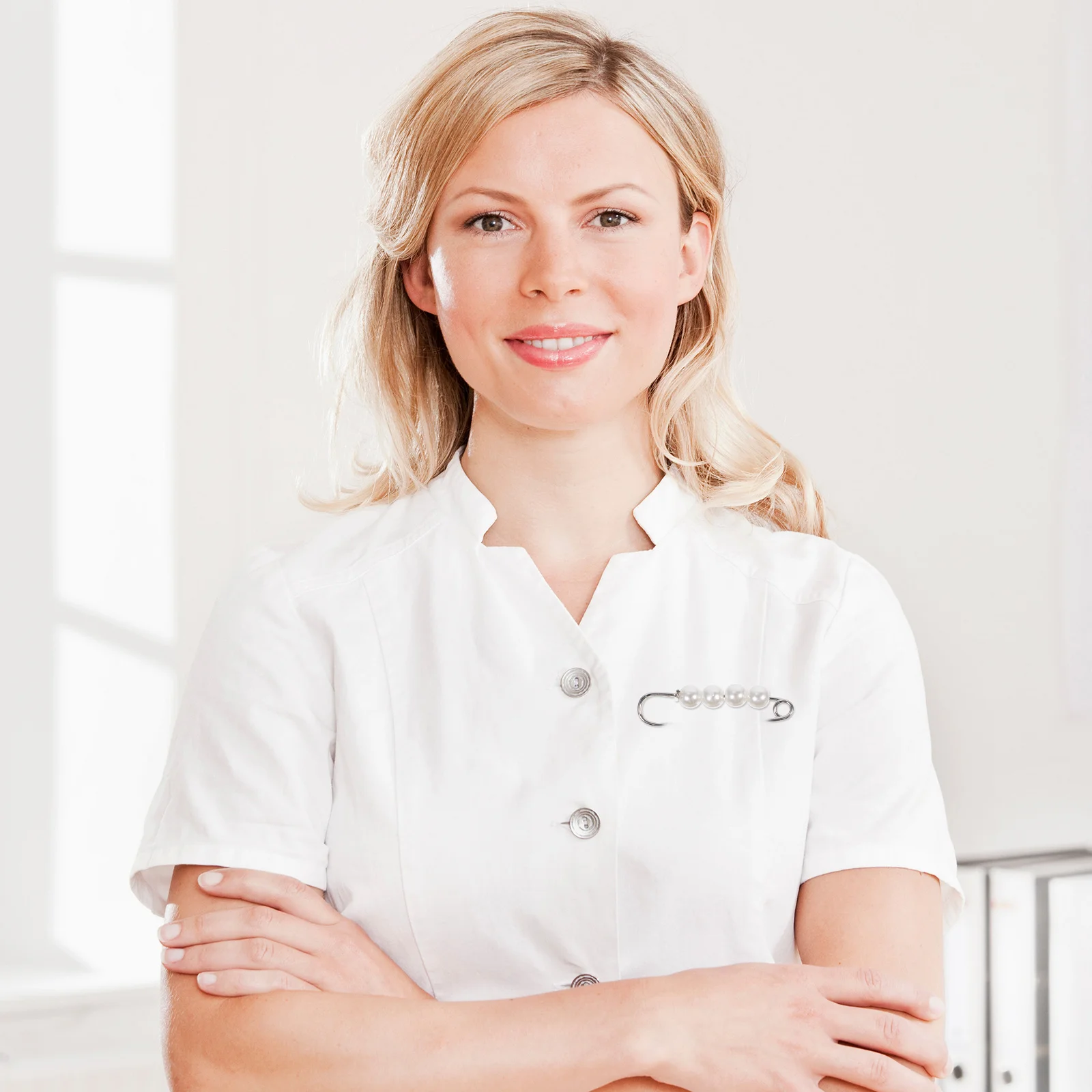 6Pcs Pearl Brooch P… - image