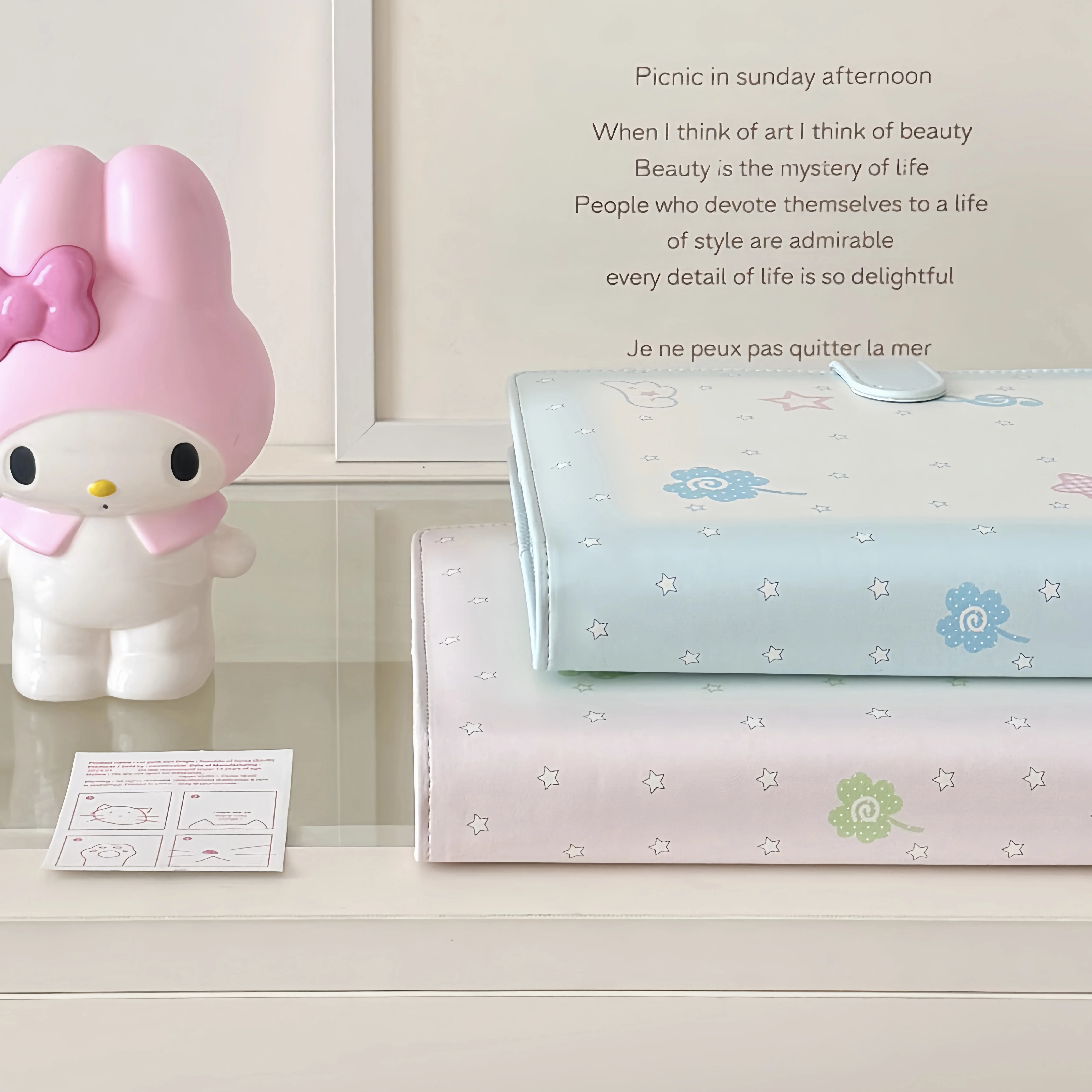 MINKYS Oryginalny Projekt Różowo-Niebieskie Anielskie Skrzydła Gwiazda PU A5 Album na Karty Kpop, Kolekcjonerski Album na Zdjęcia Idolów, Album na Karty Fotograficzne — zdjęcie produktu 6