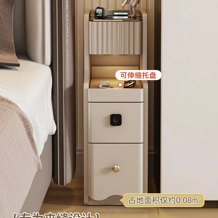 #Internet Celebrity Smart Bedside Table 2025 New Model With Safe Rechargeable Multi-function Sensor Light Integrated Home Anti-t