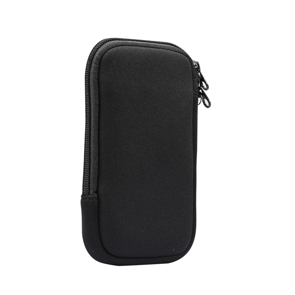 Universal Neoprene Zipper Mobile Phone Bag for Cell phone Samsung Xiaomi Huawei Shockproof Cellphone Storage Bag