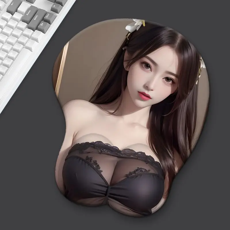 

Custom 3D Stereo Beauty/Animal Silicone Wrist Pad - Ergonomic Keyboard Mouse Rest Cushion for Home Office