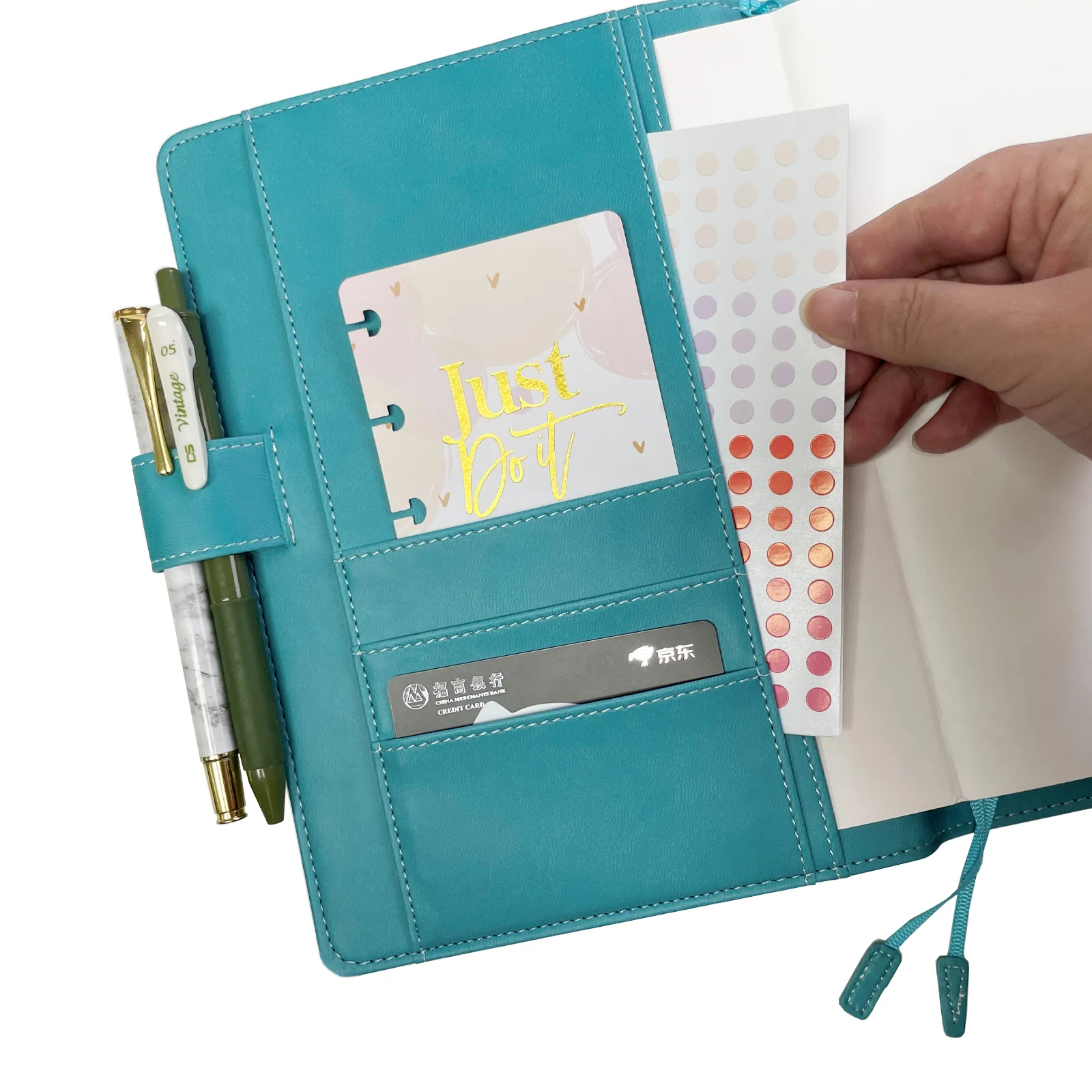 Fromthenon Retro Fabric Notebook Schedule Journal Diary Cover A5 A6 Planner PU Leather Notebook Case School Office Stationery