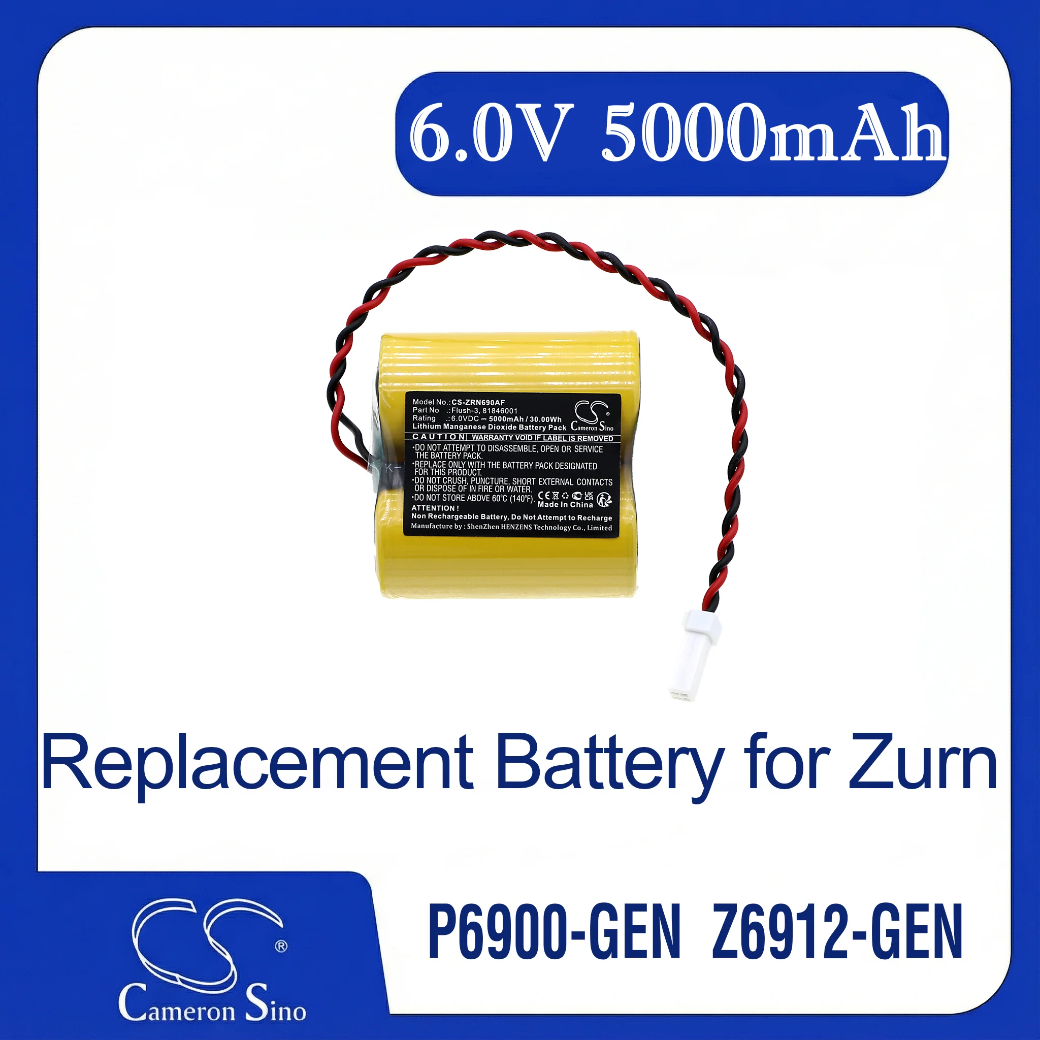 

Cameron Sino battery for 50-B1000s, 50-M1000s, 50-M1200s Easy Clean, FN. 67030718, 67030924, 7030924, 81489177, U36A R14A,