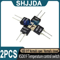 2PCS Temperature Switch KSD-01F 40C 45C 50C 55C 60C 65C 70C 75C 80C 85C 90C 95C 100C 105C 110C~135C Temperature Switch KSD 01F