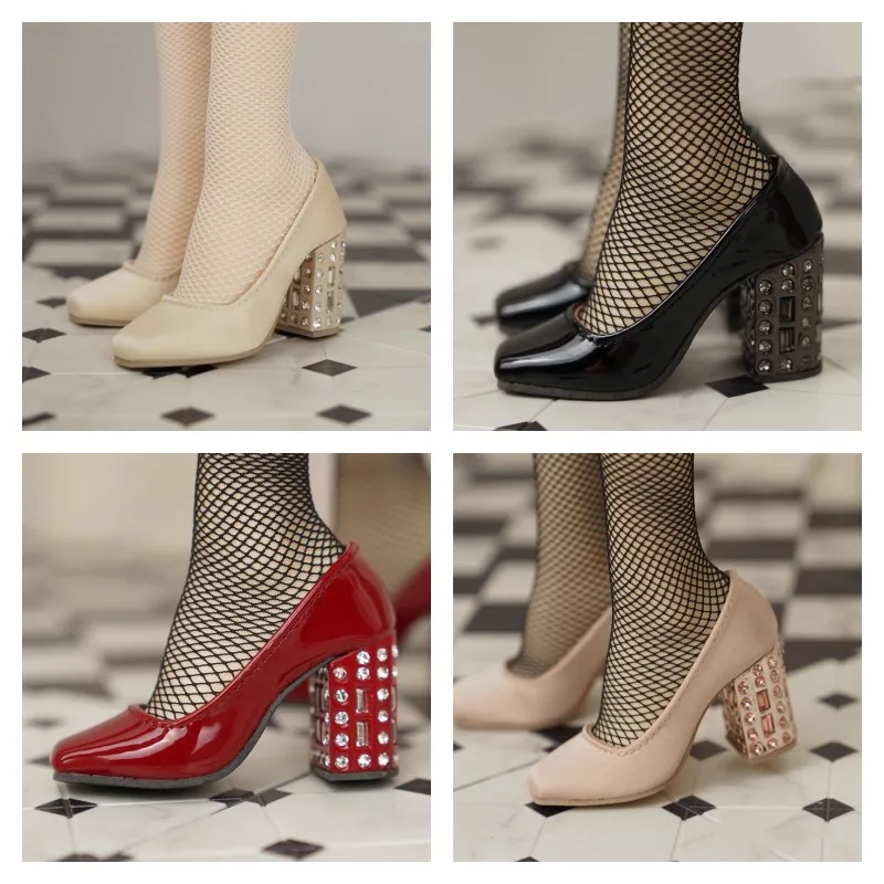 New Arrival BJD Doll 1/3 Shoes Thick Heeled High Heels Pumps Doll Accessories Toy Shoes Gift