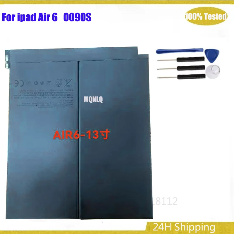 

0090S Аккумулятор 9720 мАч для iPad Air 6, плоский аккумулятор + инструменты