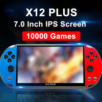 X7/X12 Plus Handheld Game Console 5.1/7 Inch HD Screen Portable Audio Video Game Player Built-in 10000 Retro Games Birthday Gift