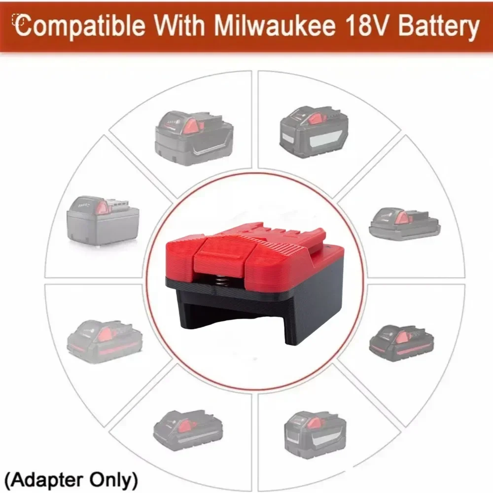 

Battery Adapter/Converter for Milwaukee 18V Lithium Battery To for Lidl Parkside X20V TEAM Cordless Electric Drill(Only Adapter)