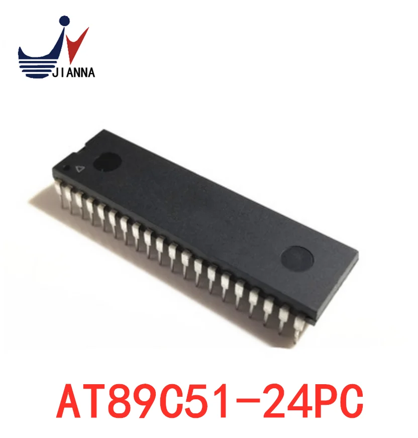 New AT89C51-24PC AT89C51 in-line DIP40 microcontroller IC