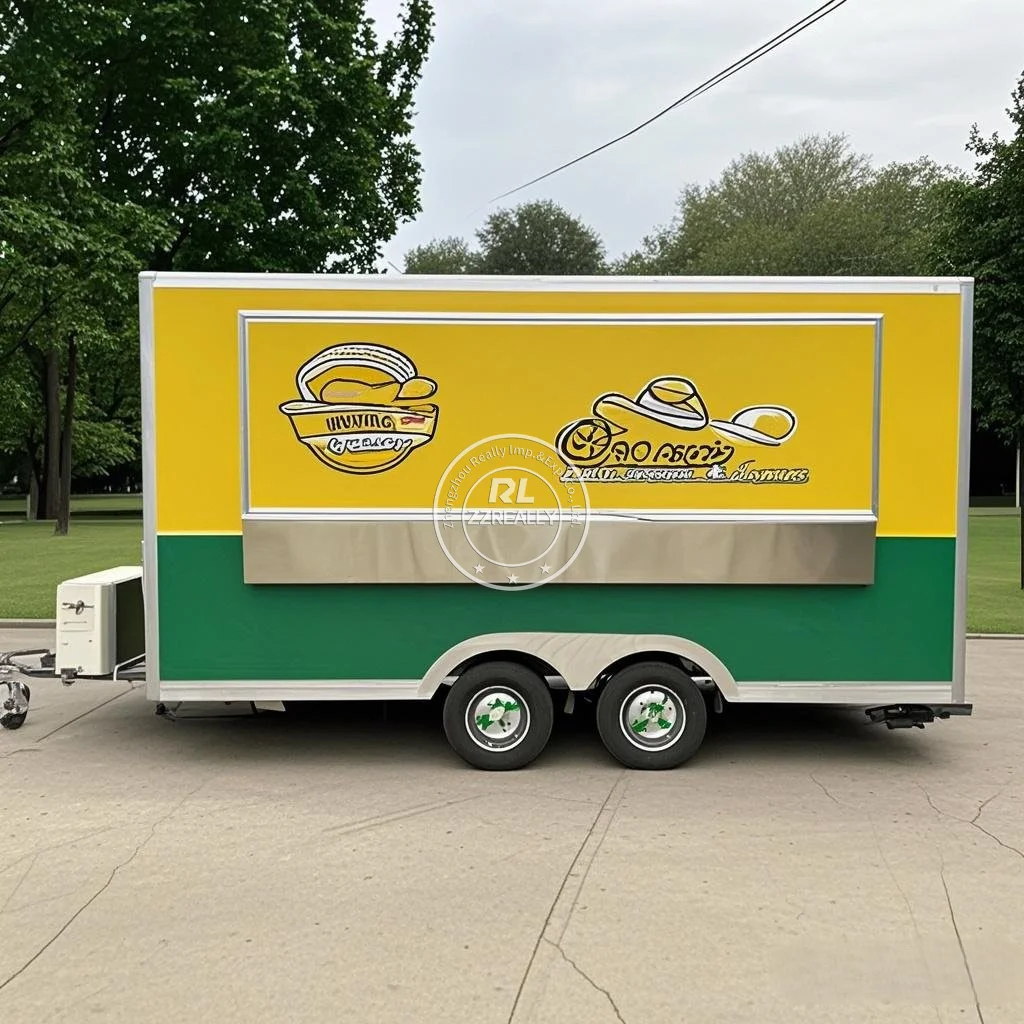 

Ретро современный стиль Кейтеринг пицца еда прицеп полностью оборудованный открытый мобильный бар мороженое кофе тележка для еды