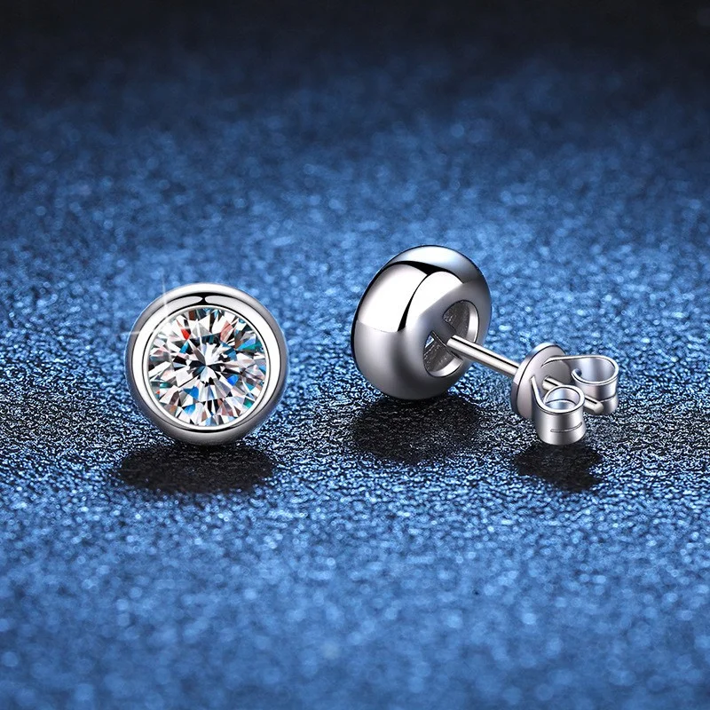 

ZFSILVER модные роскошные серьги из серебра 925 пробы цвета D белого муассанита 1 карат с пузырьками женские аксессуары вечерние ювелирные изделия подарок E022