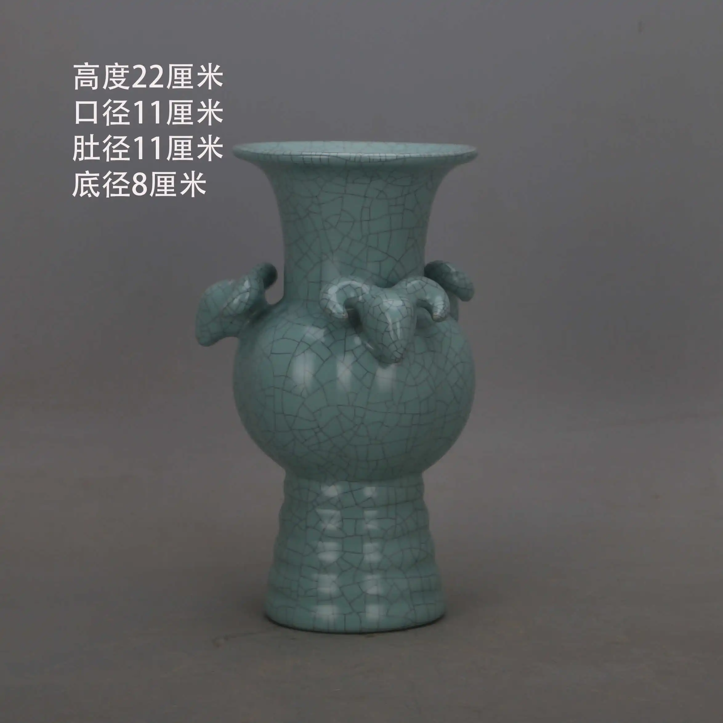 Song Dynasty Ru Ware Qingliang Temple Celadon Lotus Openwork Incense Burner with Spur Marks Vintage Home Decor