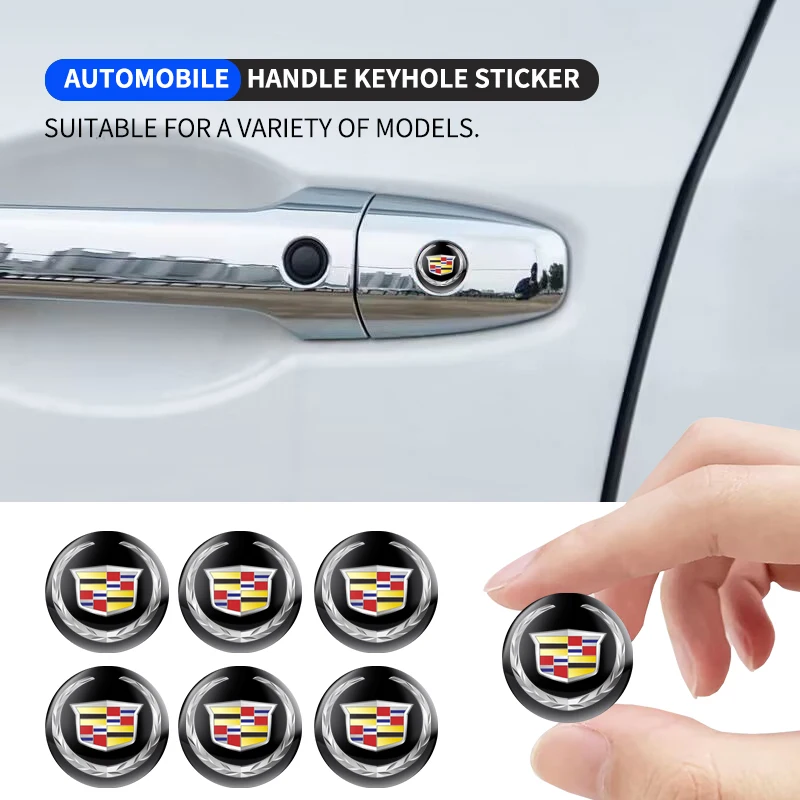 Car Lock Keyhole Stickers Door Lock Protect Car Stickers for Cadillac Escalade CT4 CT5 CT6 XT4 XT5 XT6 ATS CTS SRX STS XTS SLR
