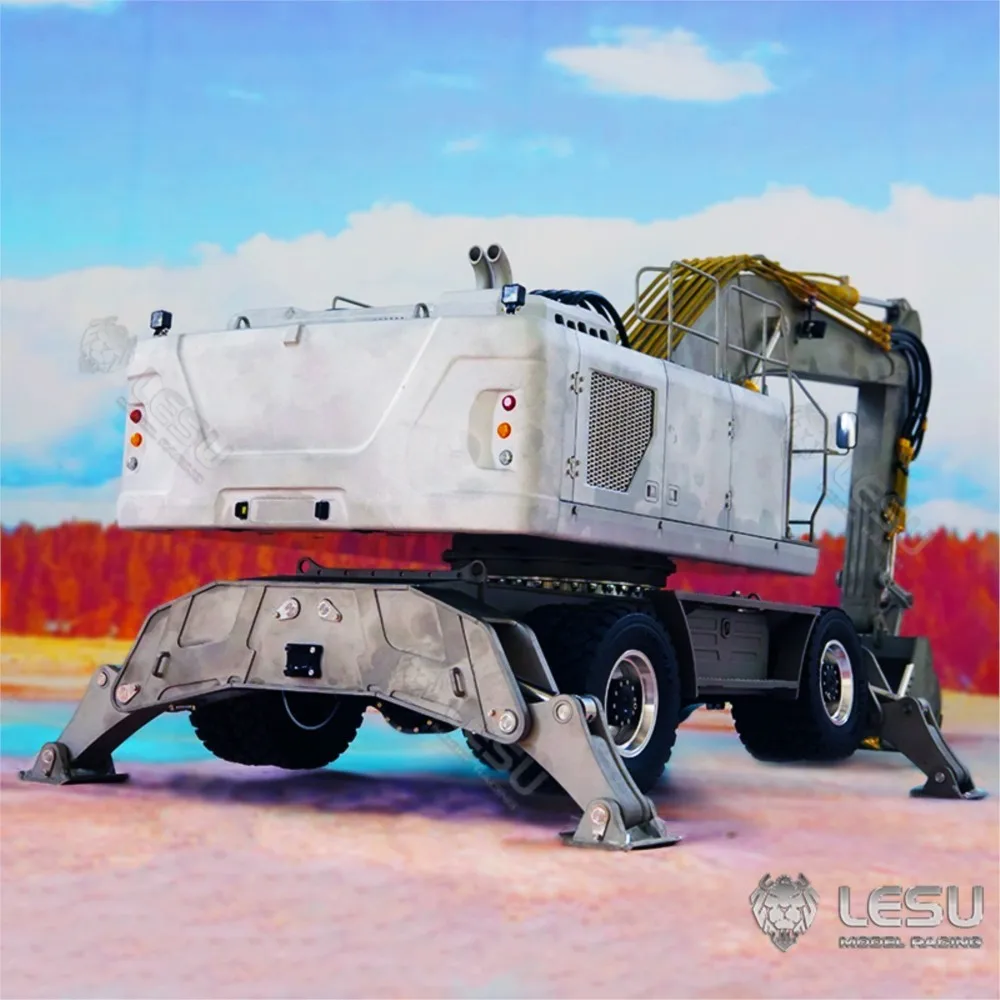 LESU Aoue ET30H 1/14 KIT hidráulico de excavadora RC con ruedas coches de Control remoto eléctricos de Metal para adultos válvula de bomba luz TH17216