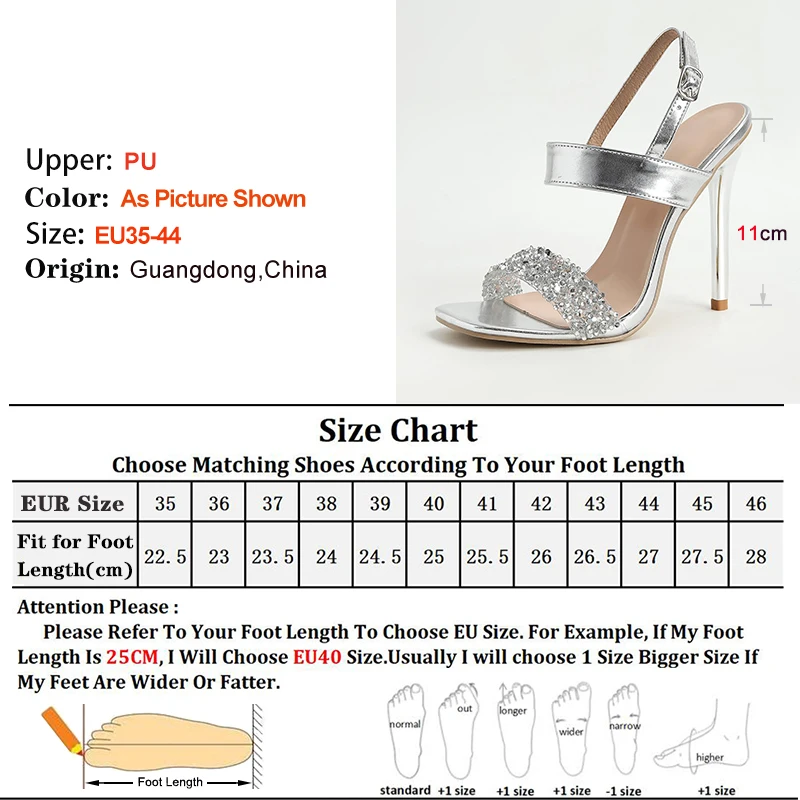 2025 New Fashion Rhinestone Thin Heel Women Peep Toe Sandals Temperament Simple Lady Shoes Elegant 11cm Super High Heels Sandals - Image 5