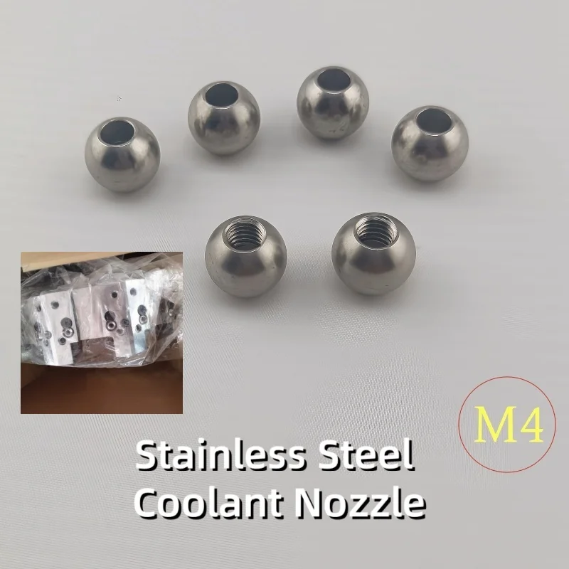 

M4 Stainless Steel Straight-hole Nozzle for CNC Machine Tool Holders and Turrets, Female Thread Spout, Internal Thread