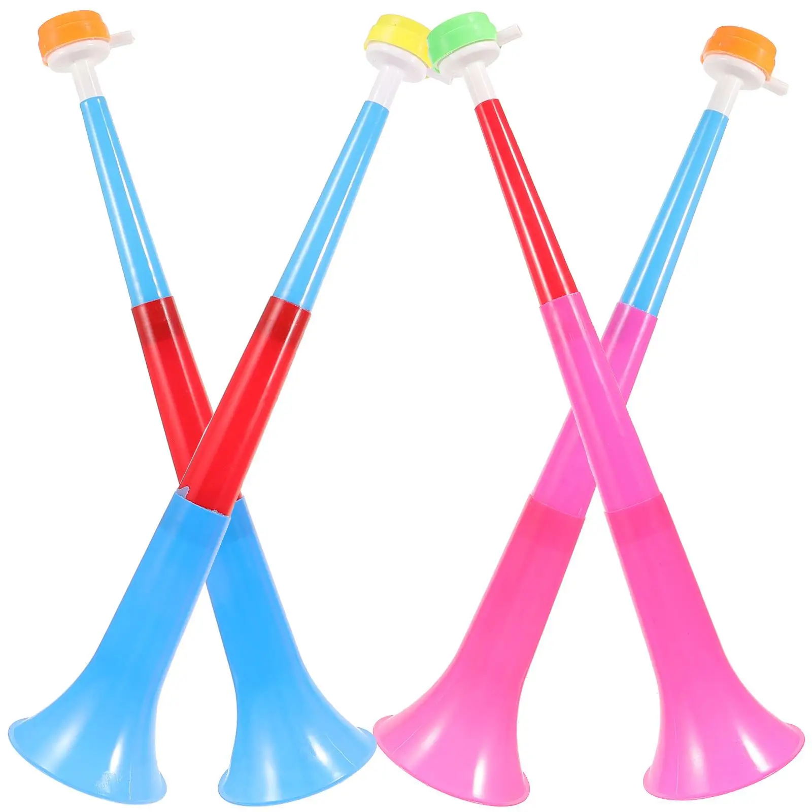

4 Random Color Cheering Trumpet Toys Portable Stadium Horns for Sports Meeting Fans Blow Music Instruments Kids Educational Toys