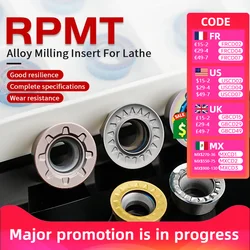 RPMT/RPMW/RPGT 0702 08T2 1003 1204 1605 YZ15TF KT7580 H01 카바이드 인서트 RPMT CNC 선반 부품 공구 밀링 인서트 CNC 공구