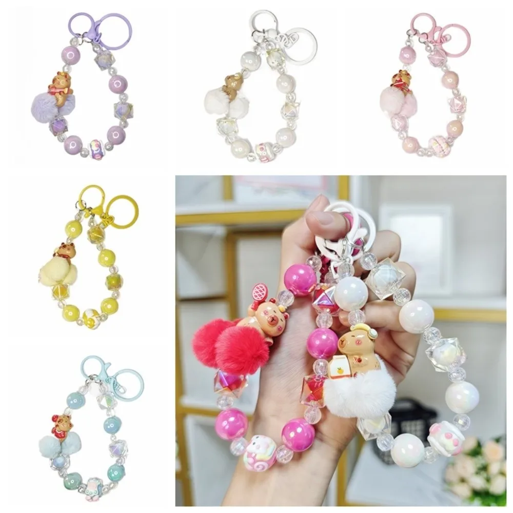 

Cellphone Chain Sweet Colorful Bead Phone Case Pendant Anti Lost Short Wrist Strap For Woman Girl Phone Keychain Decoration
