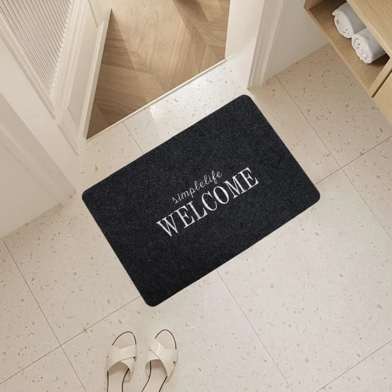 Welcome Doormat Non-slip Indoor and Outdoor Home Decor Carpet Living Room Door Cover Kitchen Bathroom Floor Washable Carpet