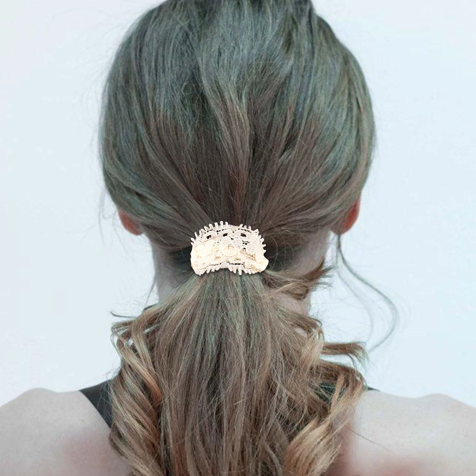 

Women Lace Hair Tie Scrunchies Elastics Bands Accessories Decorative Man Styling