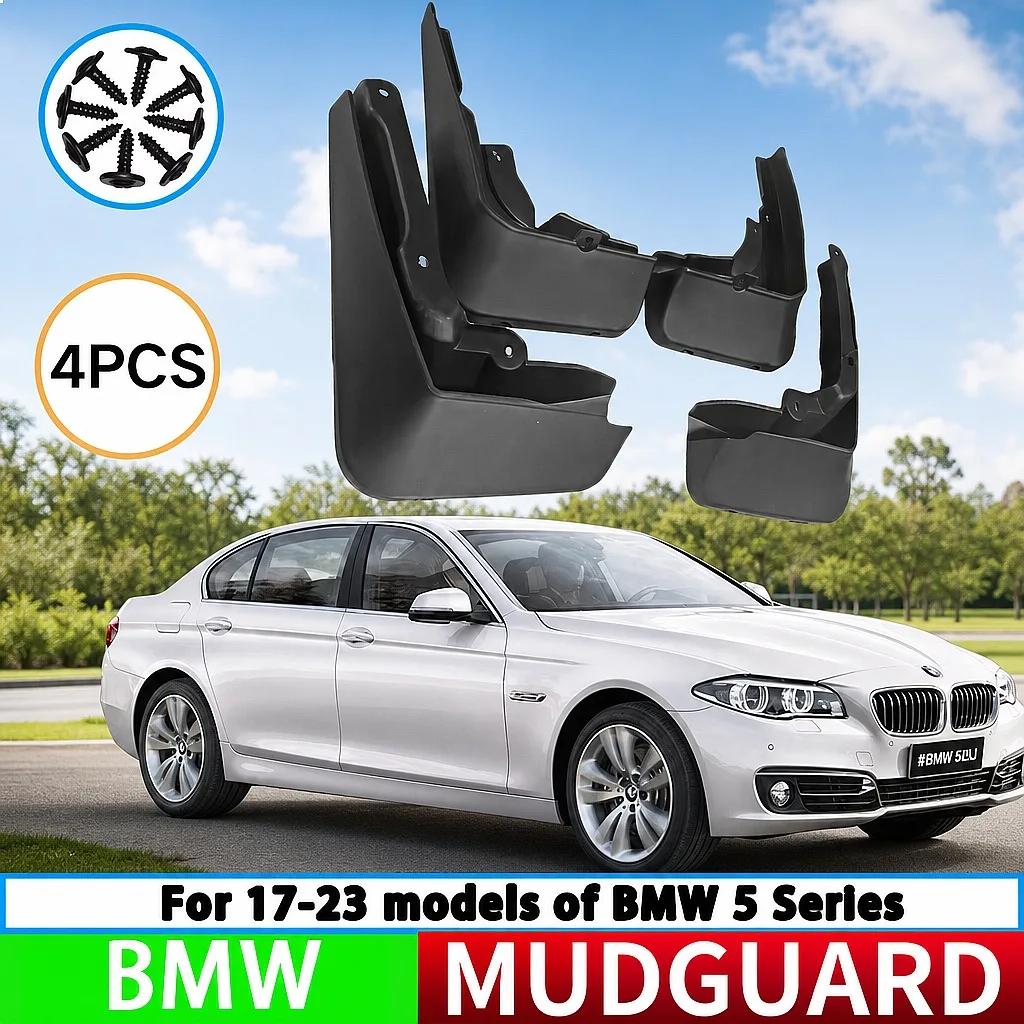 

For BMW 5 Series 2017-2023 Car Tire Splash Guard Front Rear Fender Mud Flaps 4Pcs