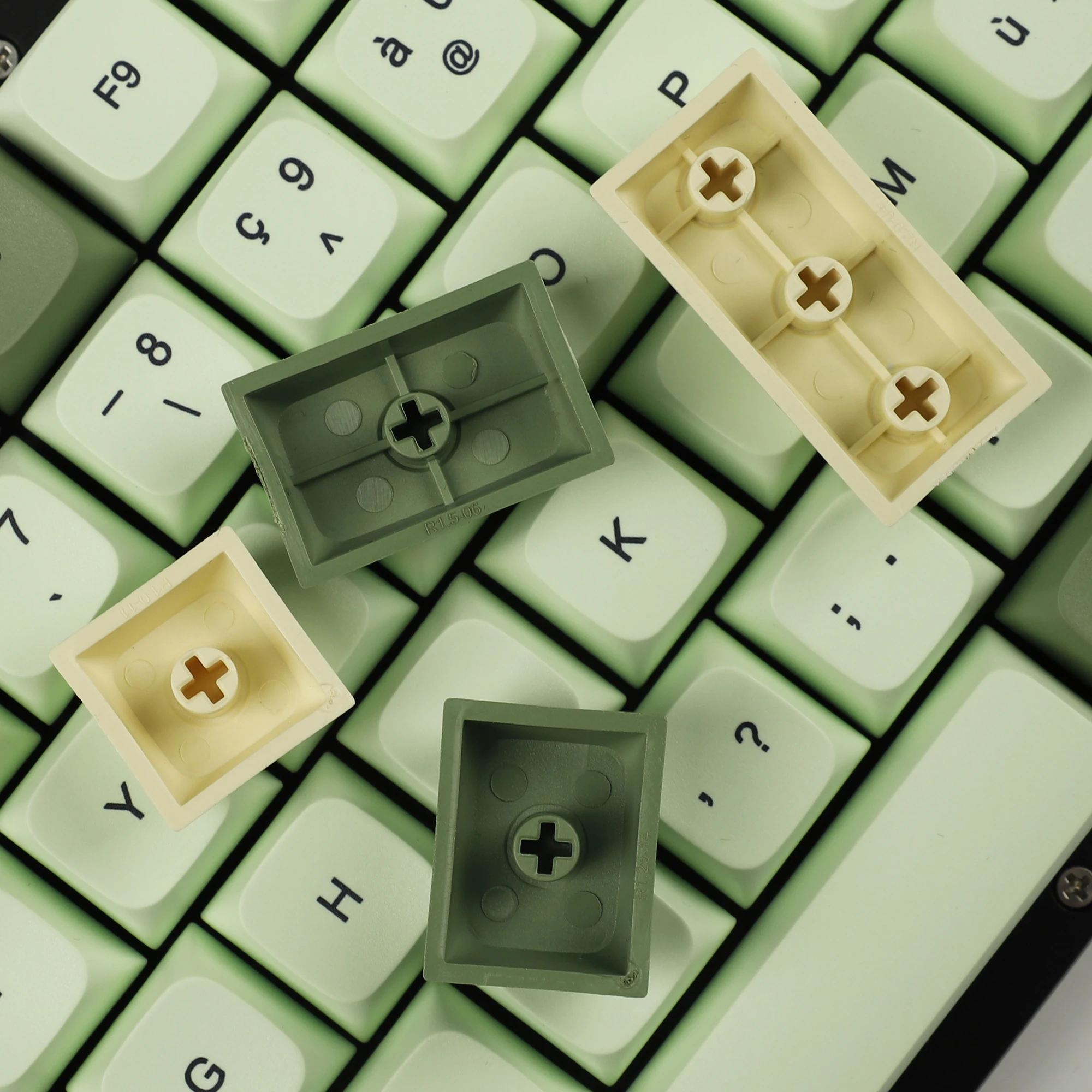 Matcha Dye Sub ZDA PBT Keycap XDA V2 German French Spain ISO Keycaps For MX Keyboard 104 87 61 96 KBD75 80 GK64 68 Keychron