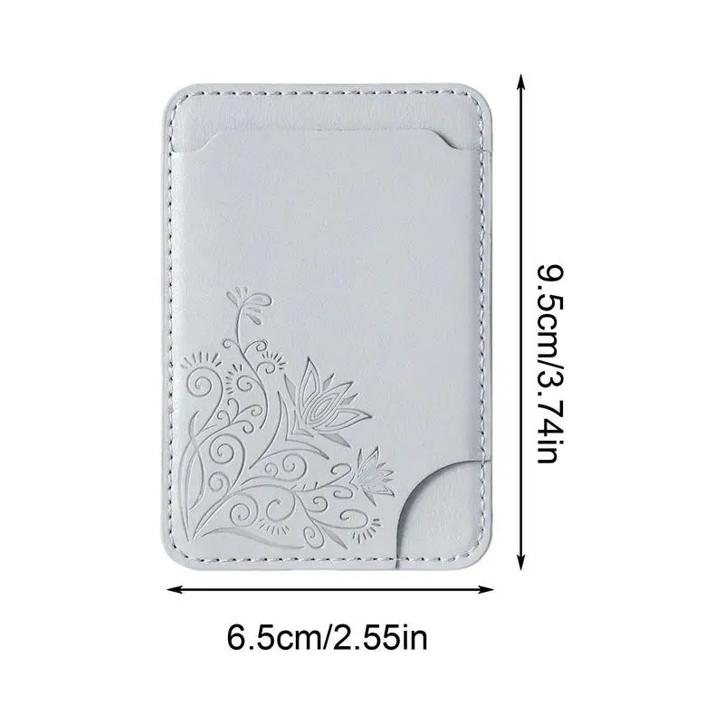 Portable Women Men Phone Card Holder Wallet Bus Card Business Credit Holder Case Self-Adhesive Fashion Phone Pocket