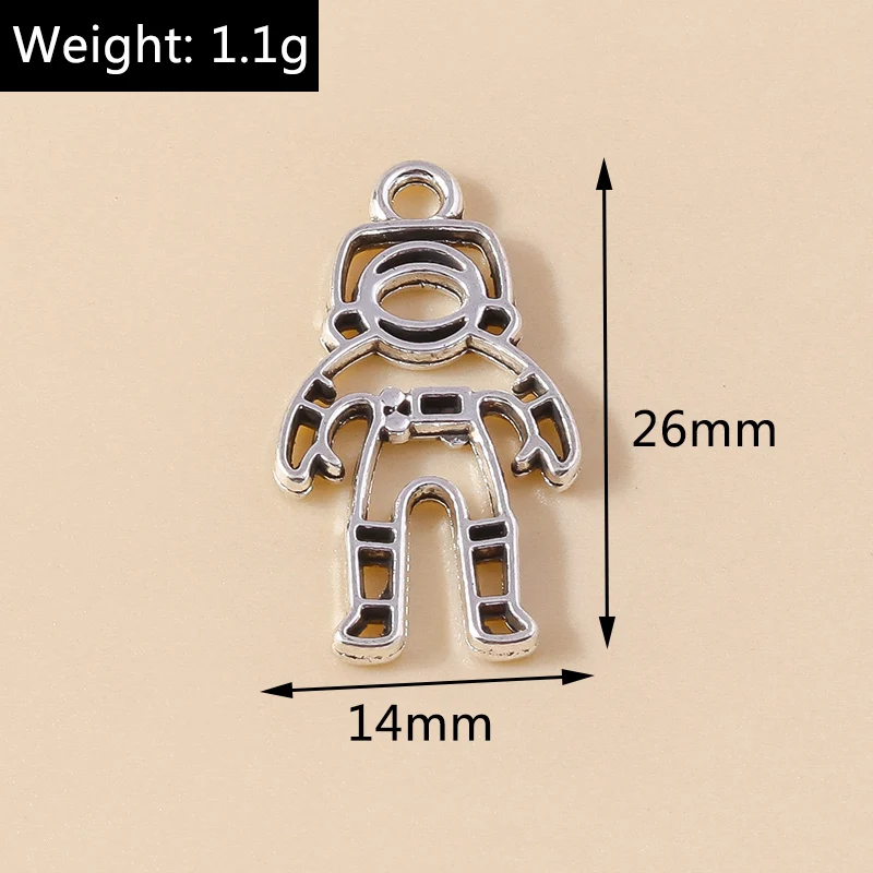 Leslie 20 Stück antiksilberfarbene griechische Sonnenanhänger zur Herstellung von Halsketten, Armbändern, Legierungsanhängern, handgefertigten Schmuckzubehörteilen – Detail 10